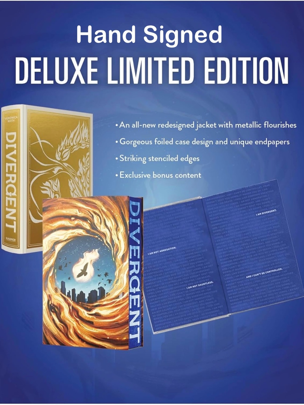 Signed Copy – special edition of Divergent by Veronica Roth (Hardcover)